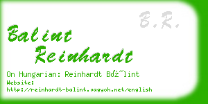 balint reinhardt business card